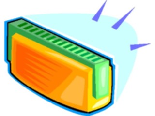 Sticker Custom Preview Image #091400 Music Instruments Harmonica3