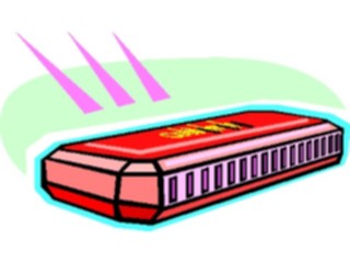 Sticker Custom Preview Image #091401 Music Instruments Harmonica4