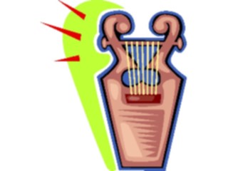Sticker Custom Preview Image #091493 Music Instruments Lyre2