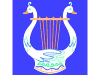 Sticker Custom Preview Image #091496 Music Instruments Lyre5
