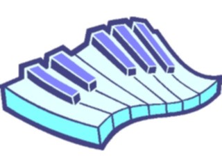 Sticker Custom Preview Image #091560 Music Instruments Piano Keys1