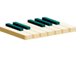 Sticker Custom Preview Image #091566 Music Instruments Piano Keys7