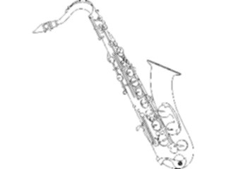 Sticker Custom Preview Image #091584 Music Instruments Saxophone02