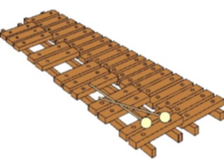 Sticker Custom Preview Image #091722 Music Instruments Xylophone2