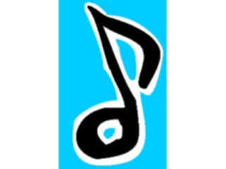 Sticker Custom Preview Image #091792 Music Musical Elements Musical Note Eighth