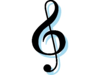 Sticker Custom Preview Image #091850 Music Musical Elements Treble Clef11