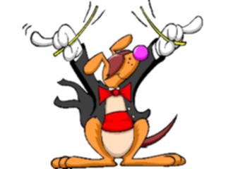 Sticker Custom Preview Image #091960 Music Musicians Conductor Dog