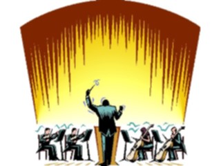 Sticker Custom Preview Image #091963 Music Musicians Conductor Orchestra