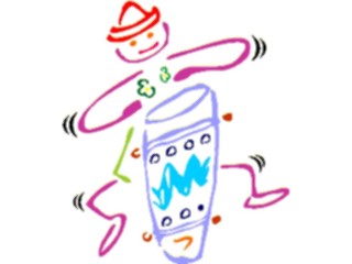Sticker Custom Preview Image #091966 Music Musicians Conga Player1