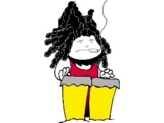 Sticker Custom Preview Image #091967 Music Musicians Conga Player2
