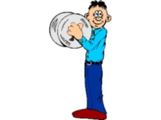 Sticker Custom Preview Image #091974 Music Musicians Cymbal Player4