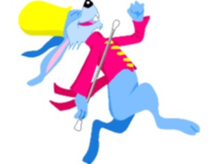 Sticker Custom Preview Image #091981 Music Musicians Drum Major Rabbit2