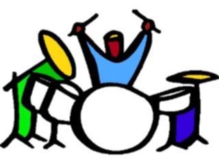 Sticker Custom Preview Image #091990 Music Musicians Drummer09