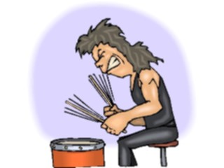 Sticker Custom Preview Image #092000 Music Musicians Drummer19