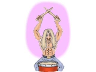 Sticker Custom Preview Image #092001 Music Musicians Drummer20