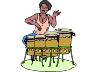 Sticker Custom Preview Image #092012 Music Musicians Drummer31