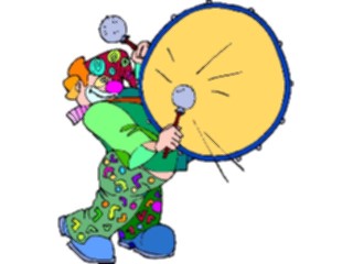 Sticker Custom Preview Image #092020 Music Musicians Drummer Clown