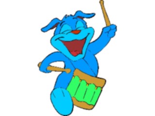 Sticker Custom Preview Image #092021 Music Musicians Drummer Dog