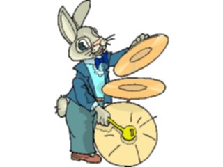Sticker Custom Preview Image #092031 Music Musicians Drummer Rabbit2