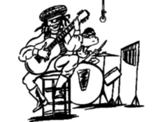 Sticker Custom Preview Image #092088 Music Musicians Guitarist31