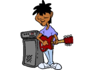 Sticker Custom Preview Image #092090 Music Musicians Guitarist33