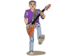 Sticker Custom Preview Image #092111 Music Musicians Guitarist54