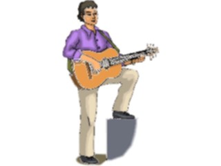 Sticker Custom Preview Image #092112 Music Musicians Guitarist55