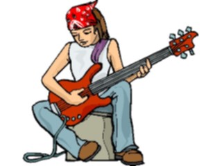 Sticker Custom Preview Image #092138 Music Musicians Guitarist81