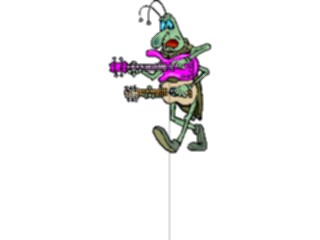 Sticker Custom Preview Image #092159 Music Musicians Guitarist Cricket