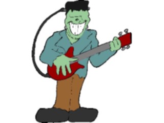 Sticker Custom Preview Image #092163 Music Musicians Guitarist Frankenstein