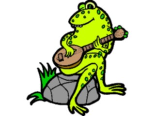 Sticker Custom Preview Image #092164 Music Musicians Guitarist Frog