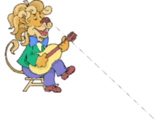 Sticker Custom Preview Image #092165 Music Musicians Guitarist Lion