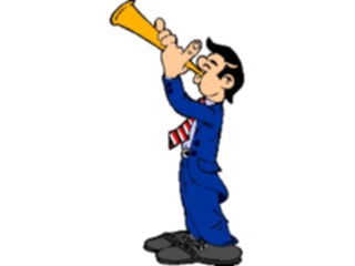 Sticker Custom Preview Image #092205 Music Musicians Horn Player9