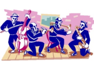 Sticker Custom Preview Image #092215 Music Musicians Jazz Band