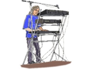Sticker Custom Preview Image #092216 Music Musicians Keyboard Player1