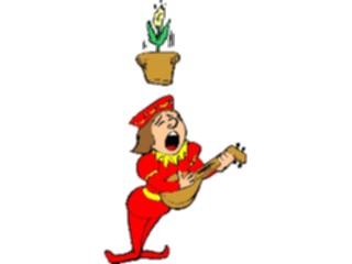 Sticker Custom Preview Image #092222 Music Musicians Lute Player