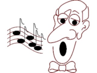 Sticker Custom Preview Image #092225 Music Musicians Man Singing