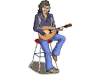 Sticker Custom Preview Image #092226 Music Musicians Mandolin Player