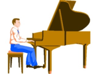 Sticker Custom Preview Image #092234 Music Musicians Pianist03