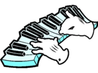 Sticker Custom Preview Image #092240 Music Musicians Pianist09