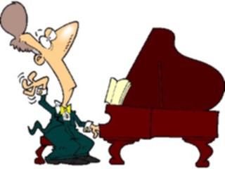 Sticker Custom Preview Image #092243 Music Musicians Pianist12