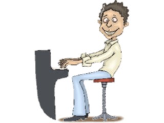 Sticker Custom Preview Image #092246 Music Musicians Pianist15