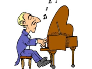 Sticker Custom Preview Image #092247 Music Musicians Pianist16