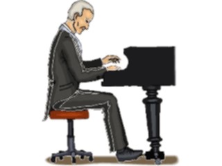 Sticker Custom Preview Image #092253 Music Musicians Pianist22