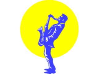 Sticker Custom Preview Image #092276 Music Musicians Saxophonist04