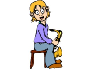 Sticker Custom Preview Image #092277 Music Musicians Saxophonist05