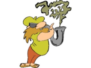 Sticker Custom Preview Image #092287 Music Musicians Saxophonist15