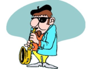 Sticker Custom Preview Image #092293 Music Musicians Saxophonist21