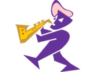 Sticker Custom Preview Image #092299 Music Musicians Saxophonist Offbeat