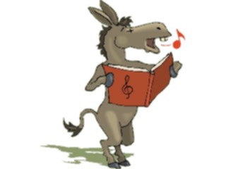 Sticker Custom Preview Image #092383 Music Musicians Singer Donkey